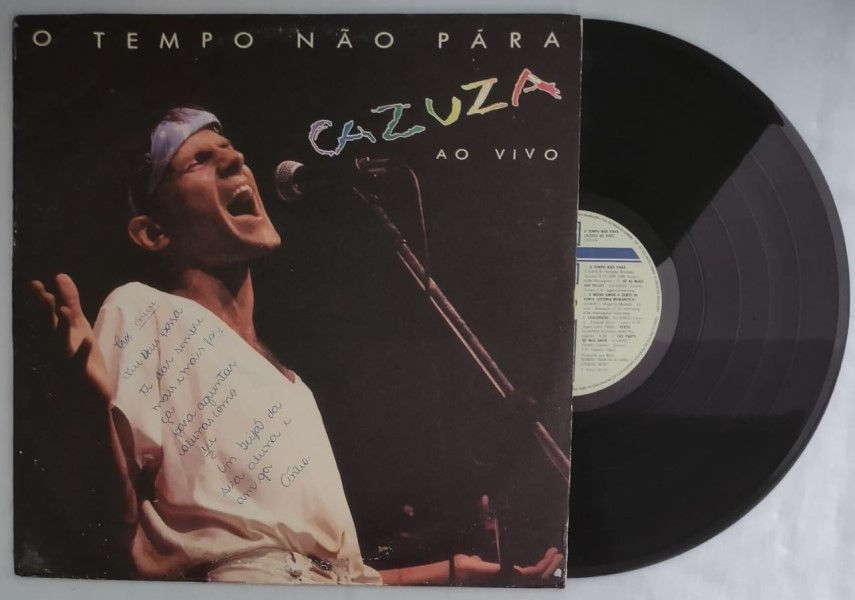 Vinil Lp Cazuza O Tempo Não Para Ao Vivo Nacional 1988