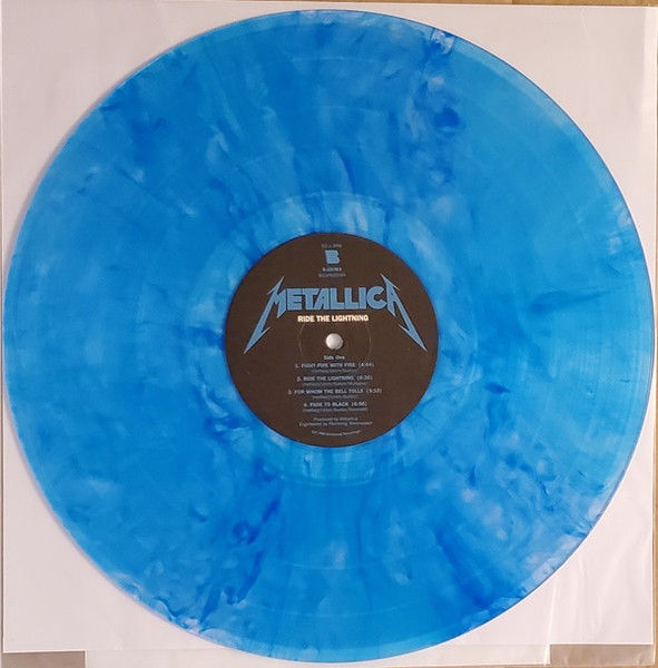 Miniatura: LP Novo Metallica Ride The Lightning Edição Exclusiva Blue Vinyl