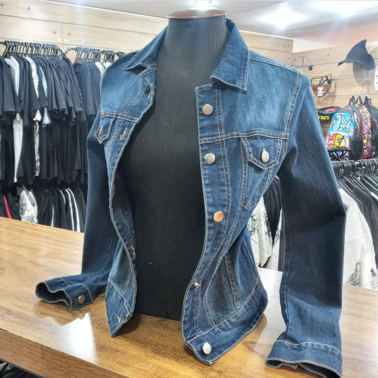 Jaqueta Jeans Feminina Azul Subversivos JQT04