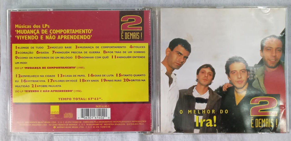 Cd Usado Ira O Melhor Do Ira 2 É Demais CDU10188
