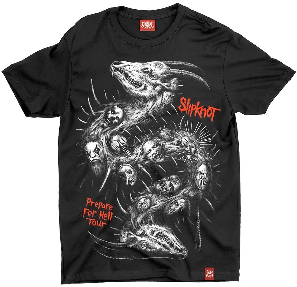 Camiseta Infantil Slipknot Hell Tour Preto Chemical C2866