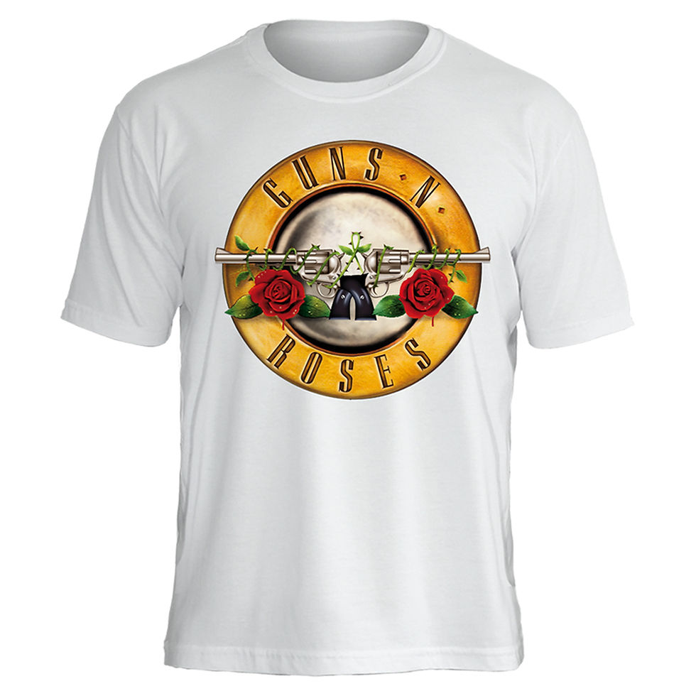 Miniatura: Camiseta Guns N Roses Logo Tradicional Branco Stamp TS1545
