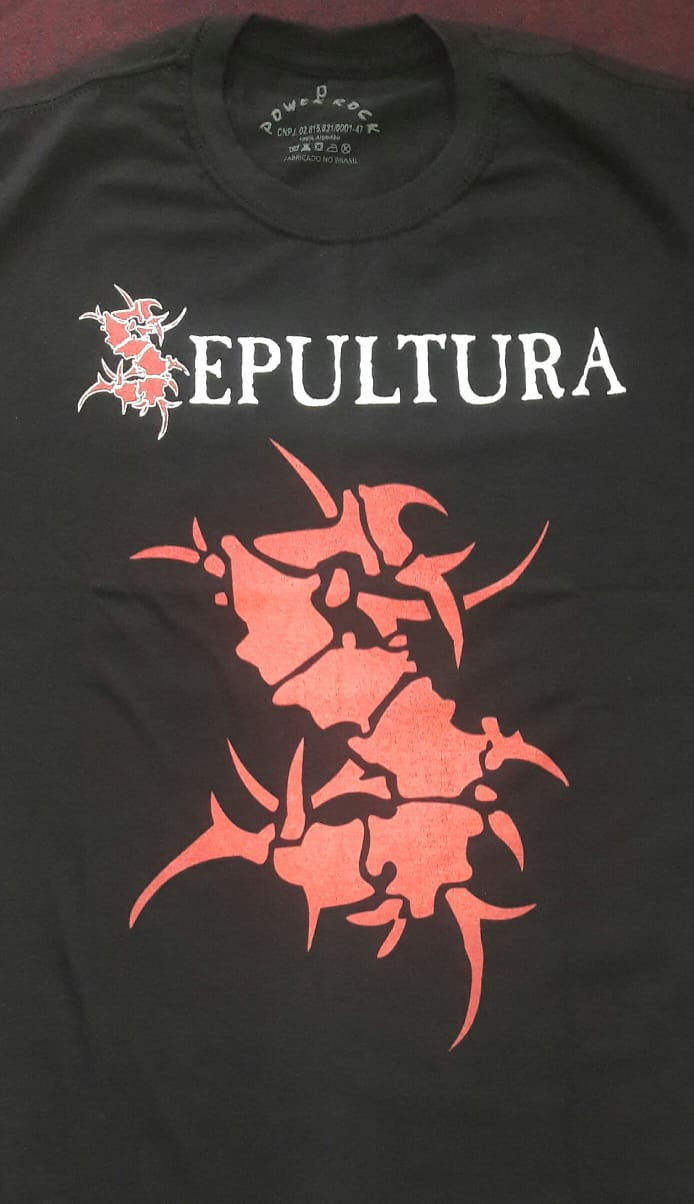 Camiseta Sepultura Logo Vermelho St001