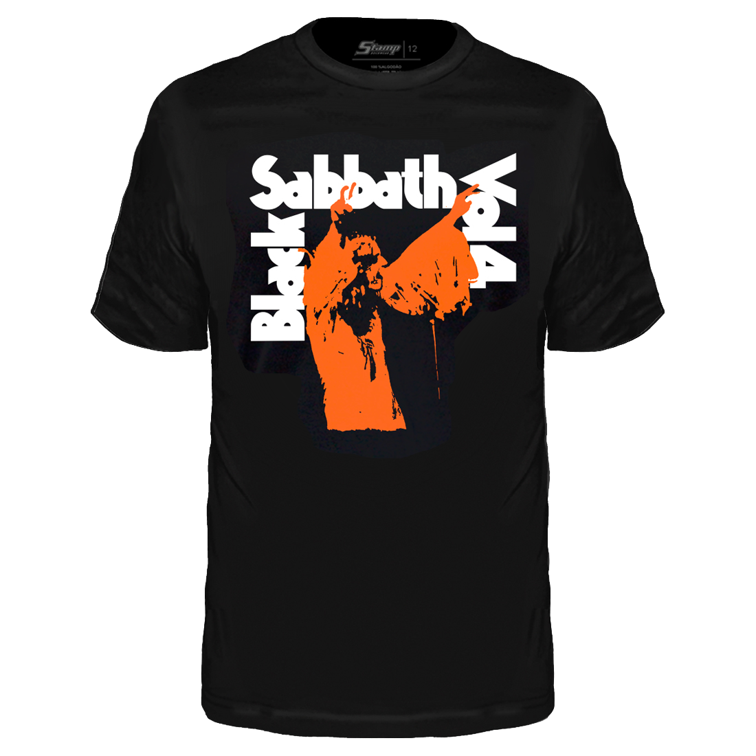 Camiseta Infantil Black Sabbath Vol. 4 Preto Stamp KID477