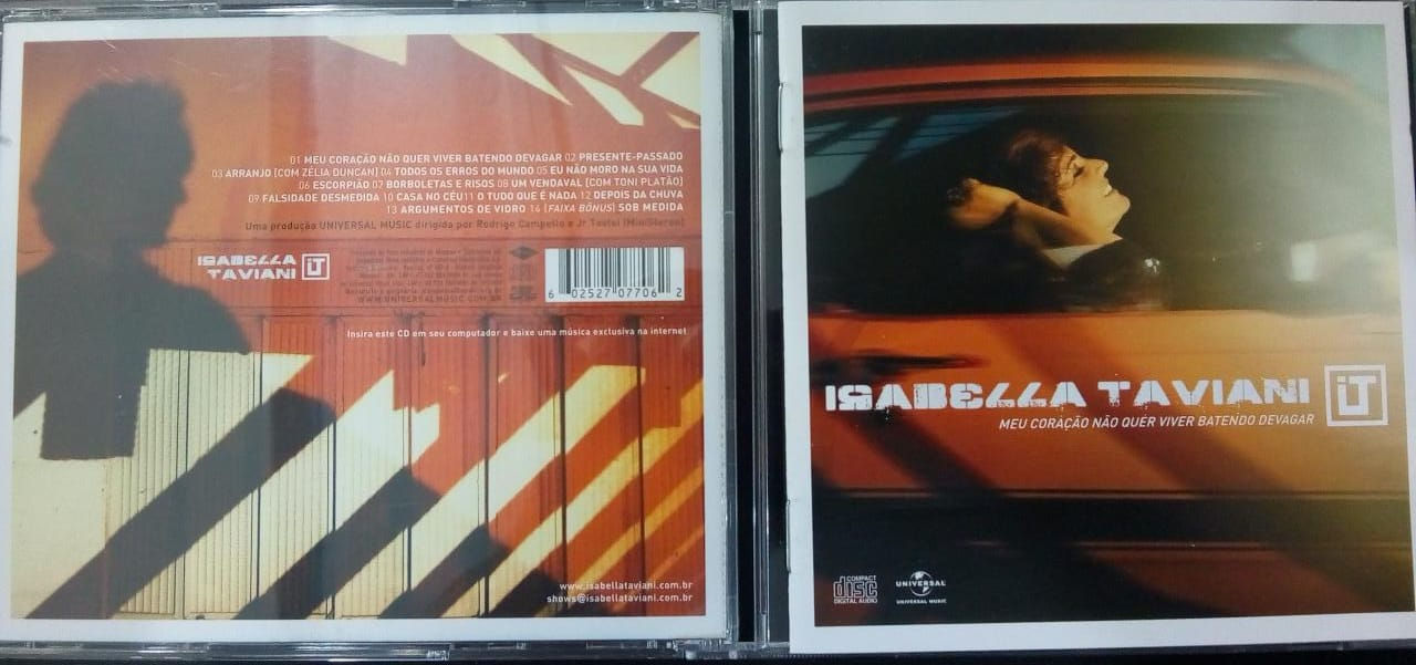 Cd Usado Isabella Taviani Meu Coração Não Quer MB CDU4862