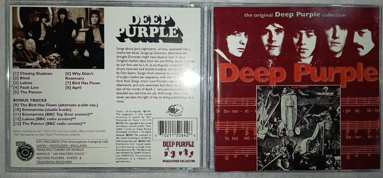 Cd Usado Deep Purple Deep Purple Com Bônus Imp Exc CDU6839