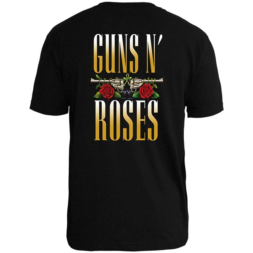 Miniatura: Camiseta Guns N Roses Logo Bullet Preto PC015