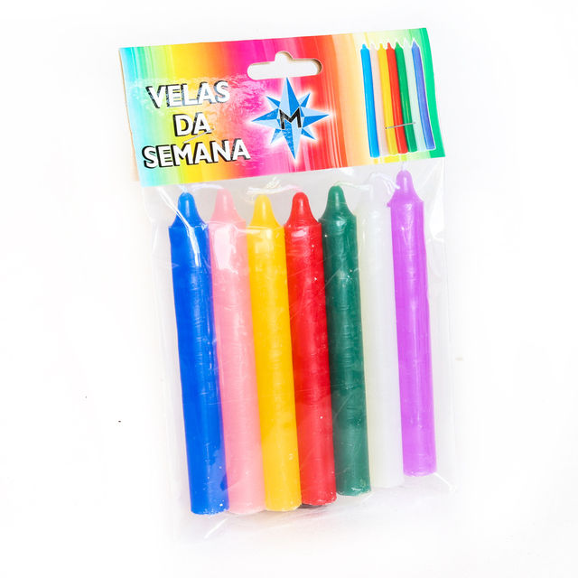 Kit Velas para cada dia da Semana 7 Cores MA515