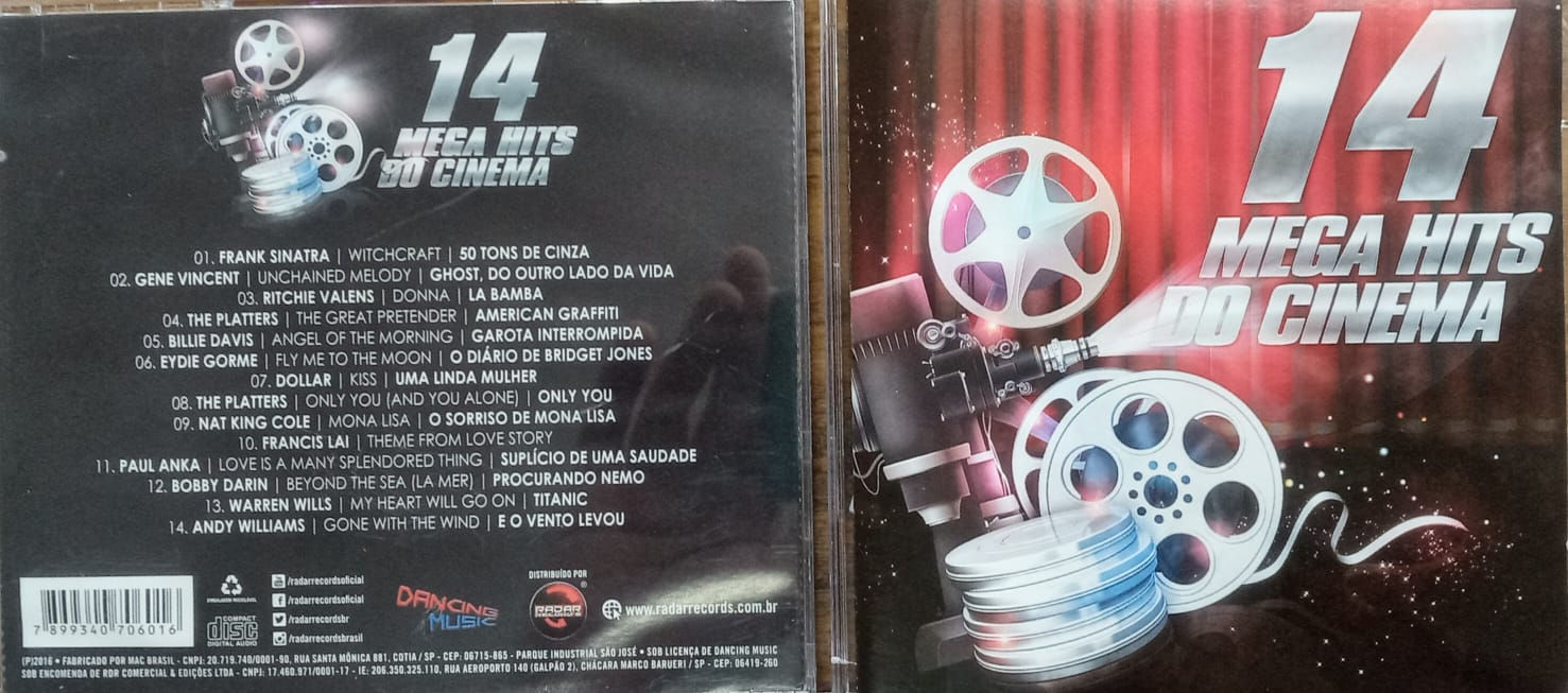 Cd Usado 14 Mega Hits Cinema CDU3837