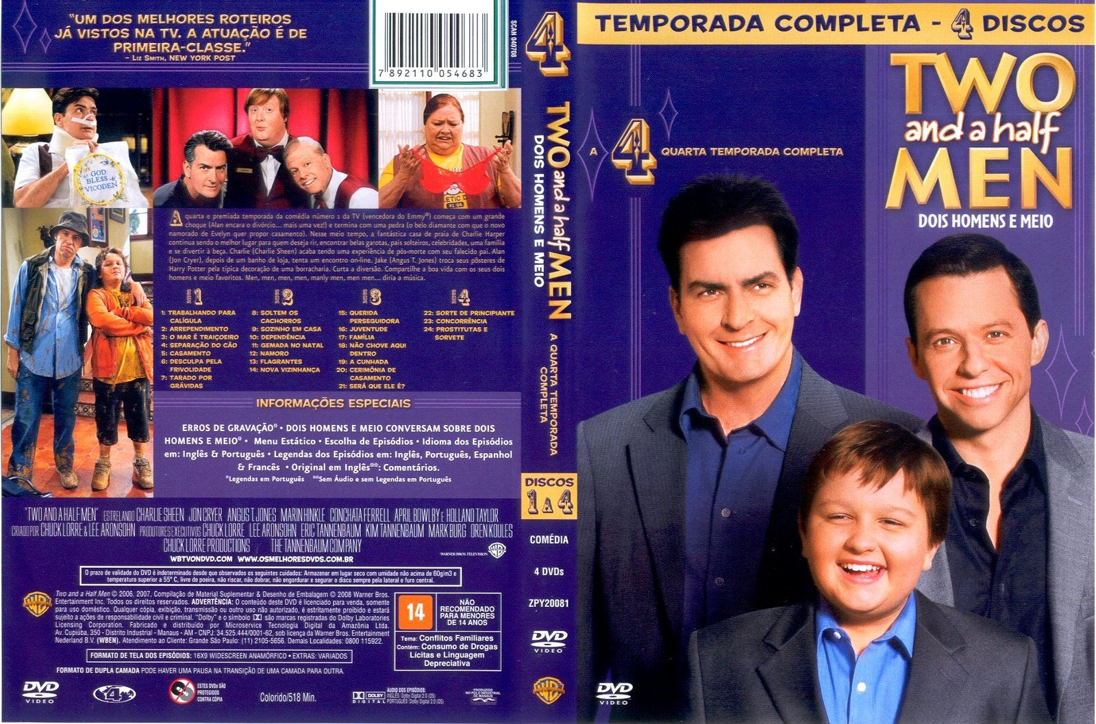 Dvd Usado Two And A Half Man 4 Temporada