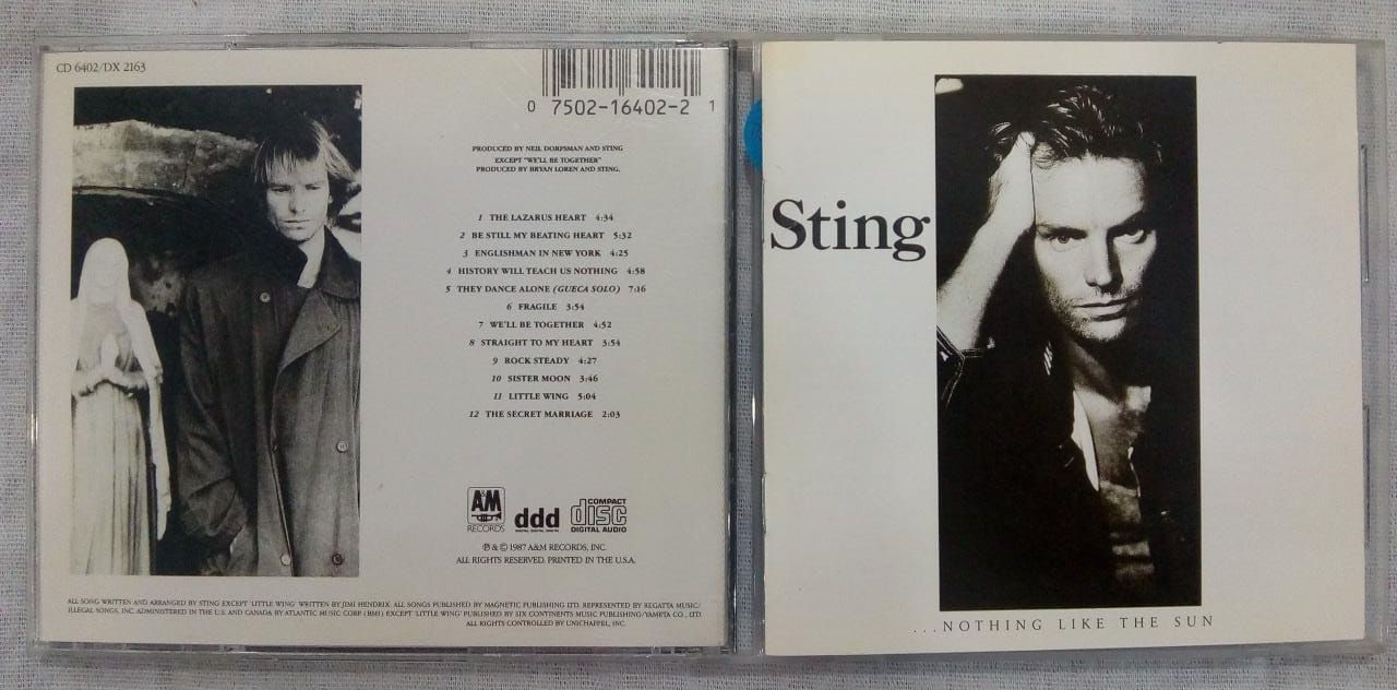 Cd Usado Sting Nothing Like The Sun Importado Exc CDU6041