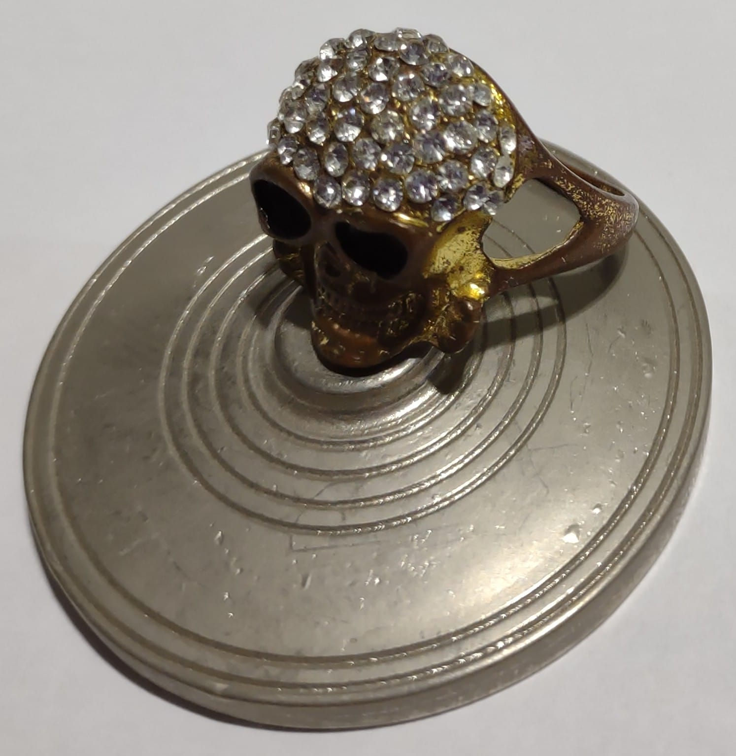 Anel Caveira Olho Preto Promocional AN10