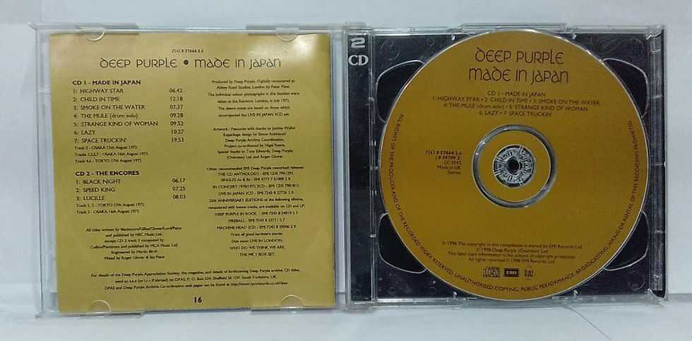 Miniatura: CD Usado Deep Purple - Made In Japan