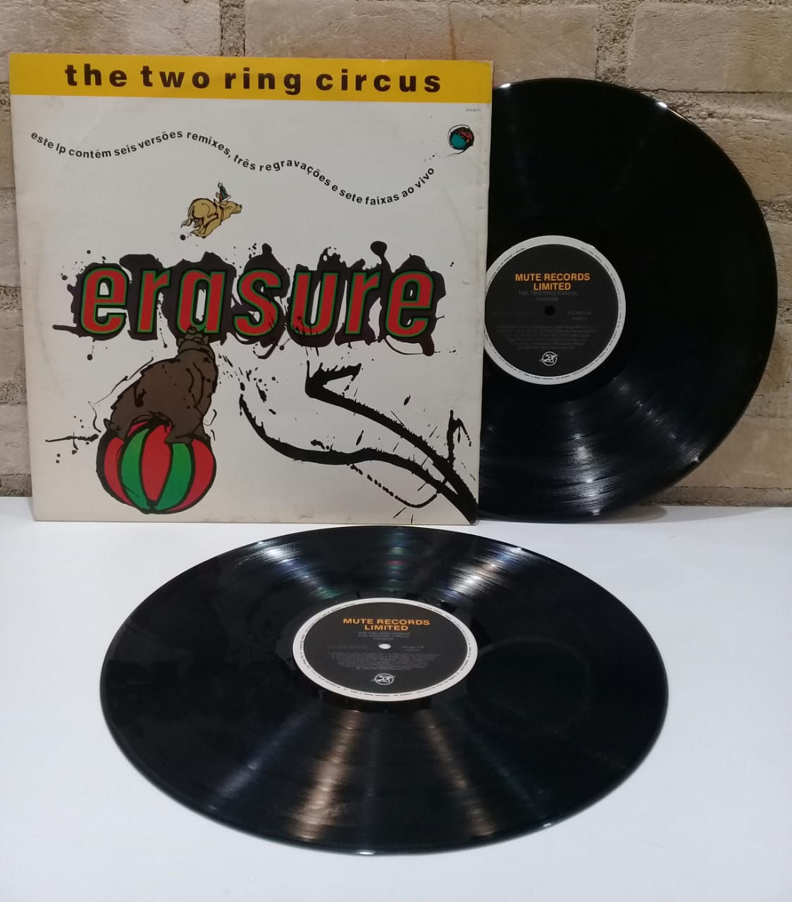 Vinil Lp Erasure The Two Ring Circus Muito Bom