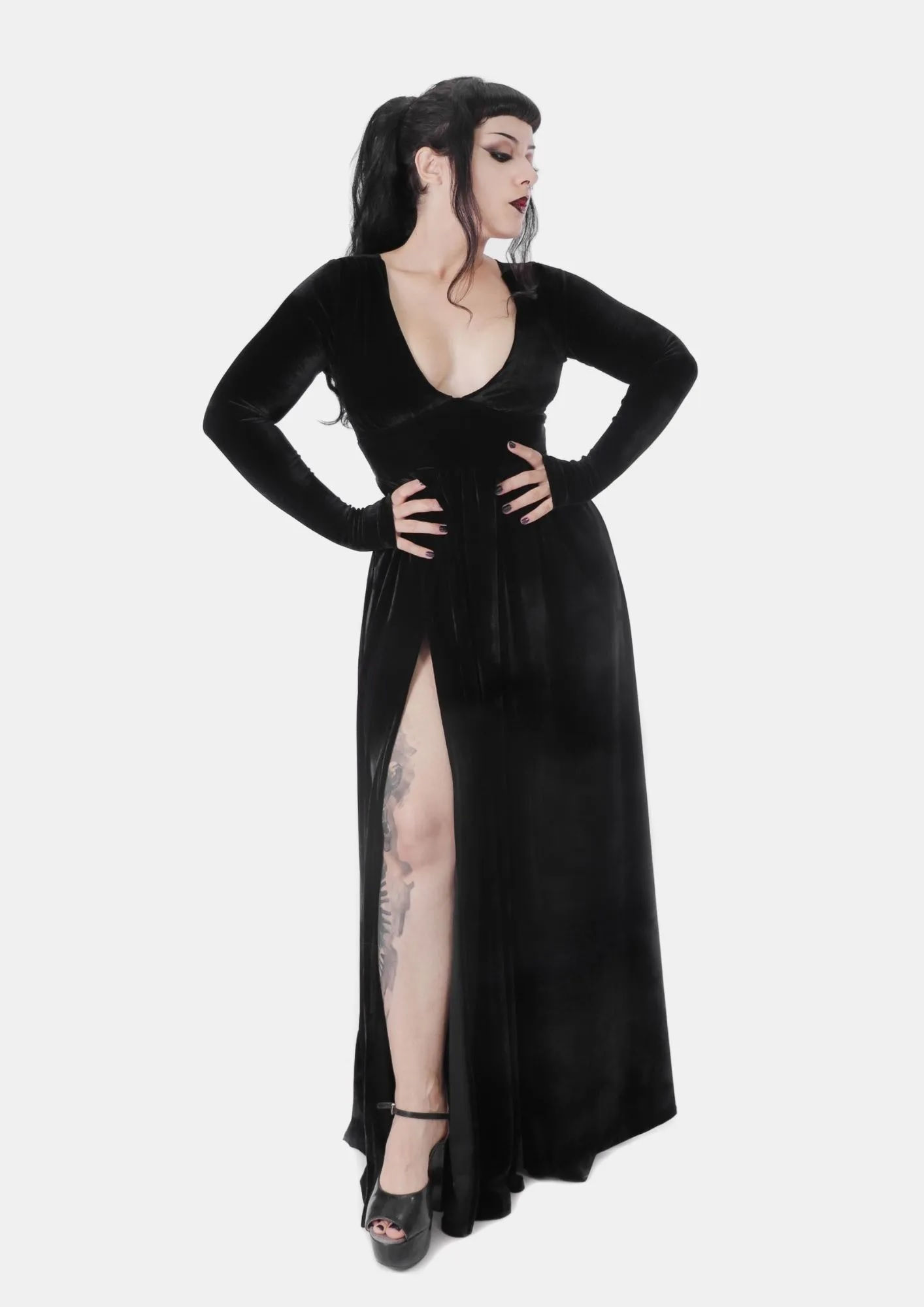 Vestido Veludo Longo Elvira SS042