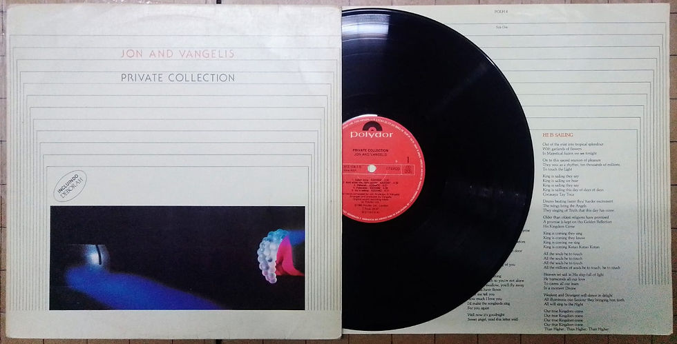 Miniatura: Vinil Lp Jon And Vangelis Private Collection C/Encarte 1983