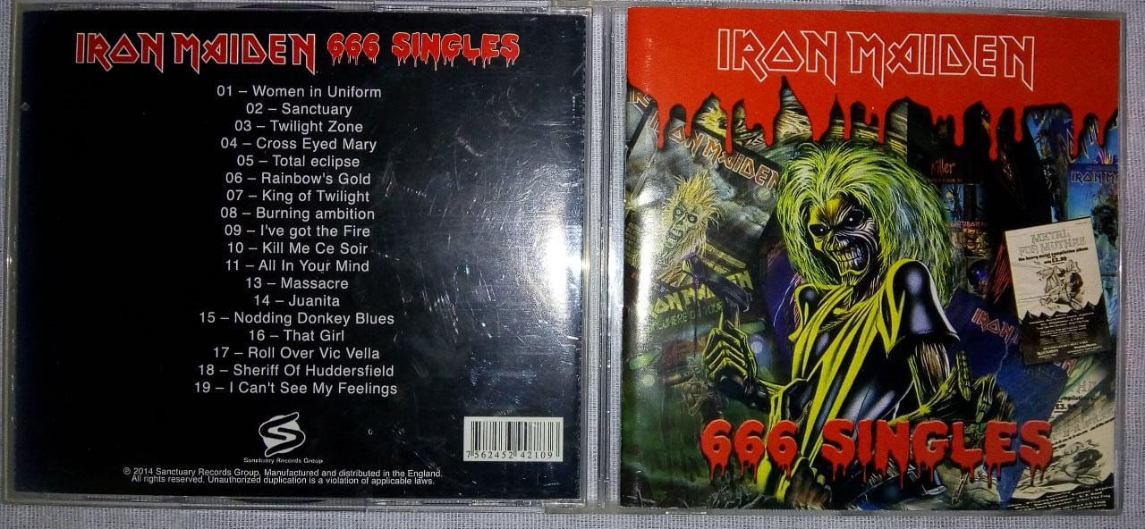 Cd Usado Iron Maiden 666 Singles Importado Exc CDU6573