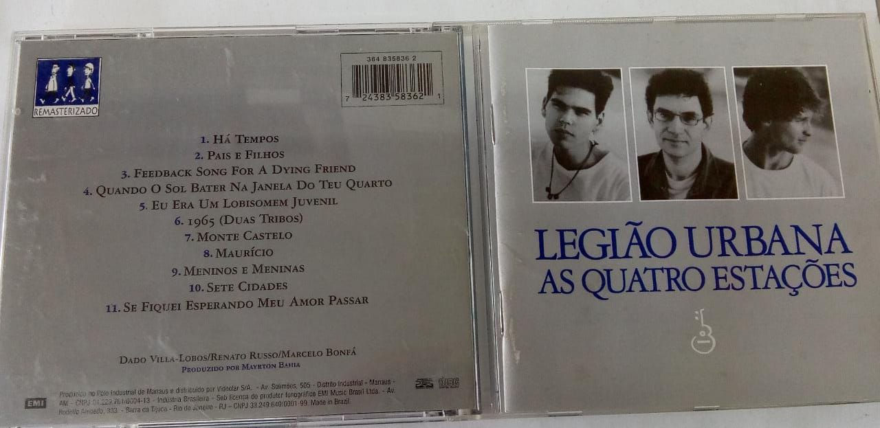 Cd Usado Legião Urbana As Quatro Estações CDU1527