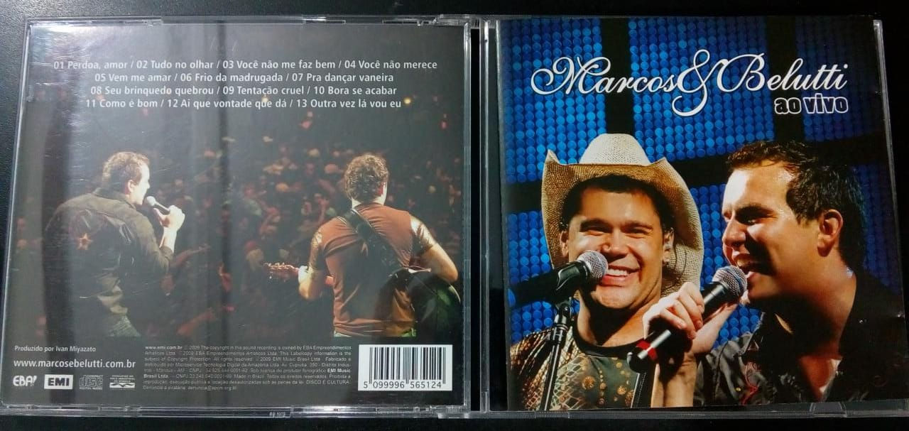 Cd Usado Marcos E Belutti Ao Vivo CDU4761