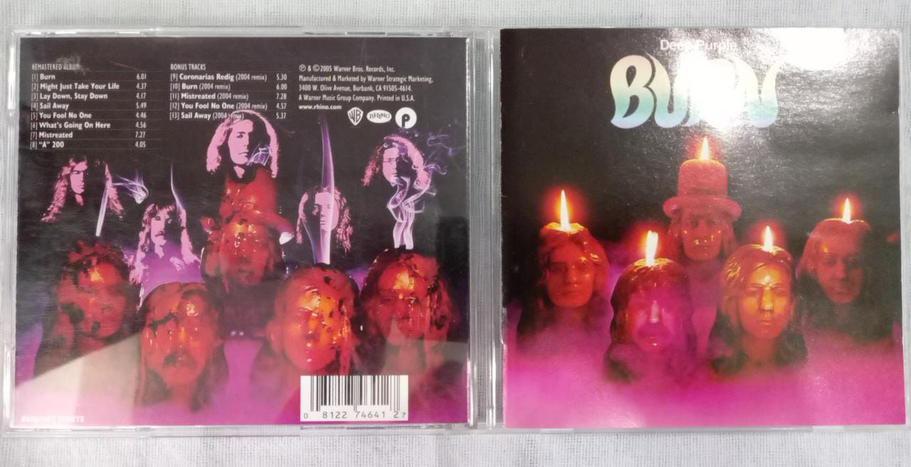 Cd Usado Deep Purple Burn Bônus Imp Exc CDU10310