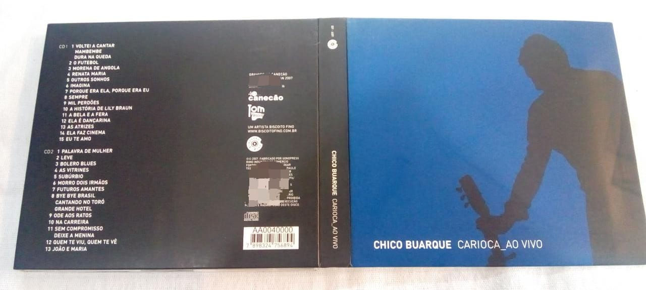 Cd Usado Chico Buarque Carioca Ao Vivo Dig Duplo CDU6135