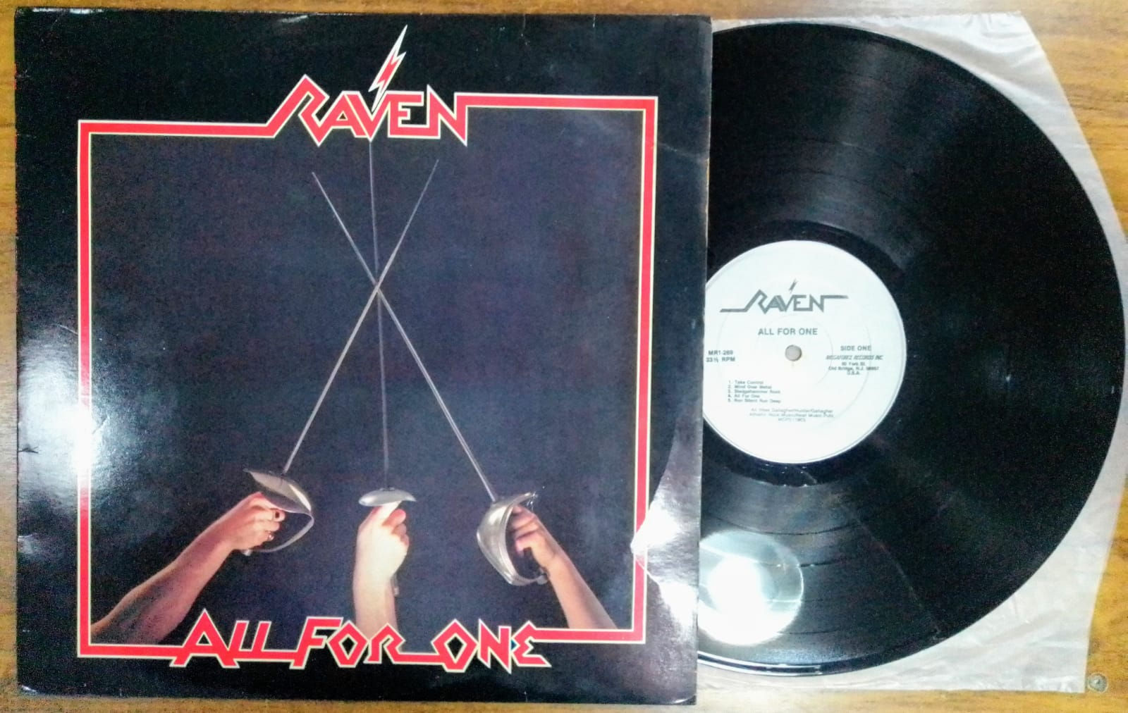Vinil Lp Raven All For One Excelente Importado LP0039