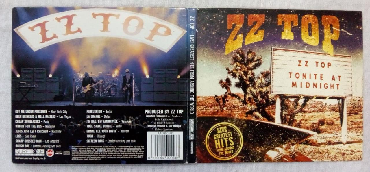 Cd Usado ZZ Top Live Greatest Hits From Digipack Exc CDU5732