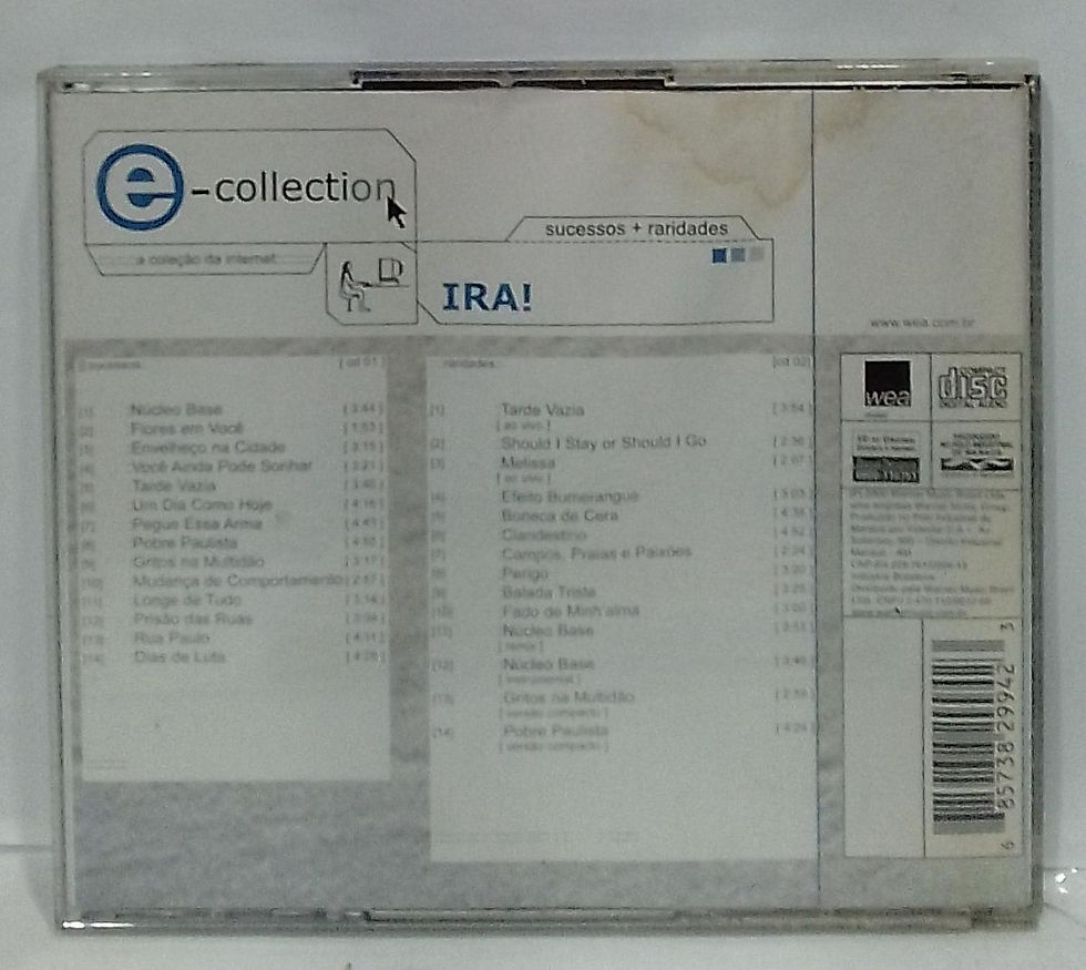 Miniatura: CD Usado Ira! E-collection Sucessos Raridades