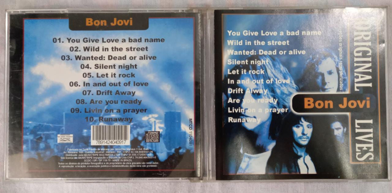 Cd Usado Bon Jovi Original Lives Unofficial CDU9669