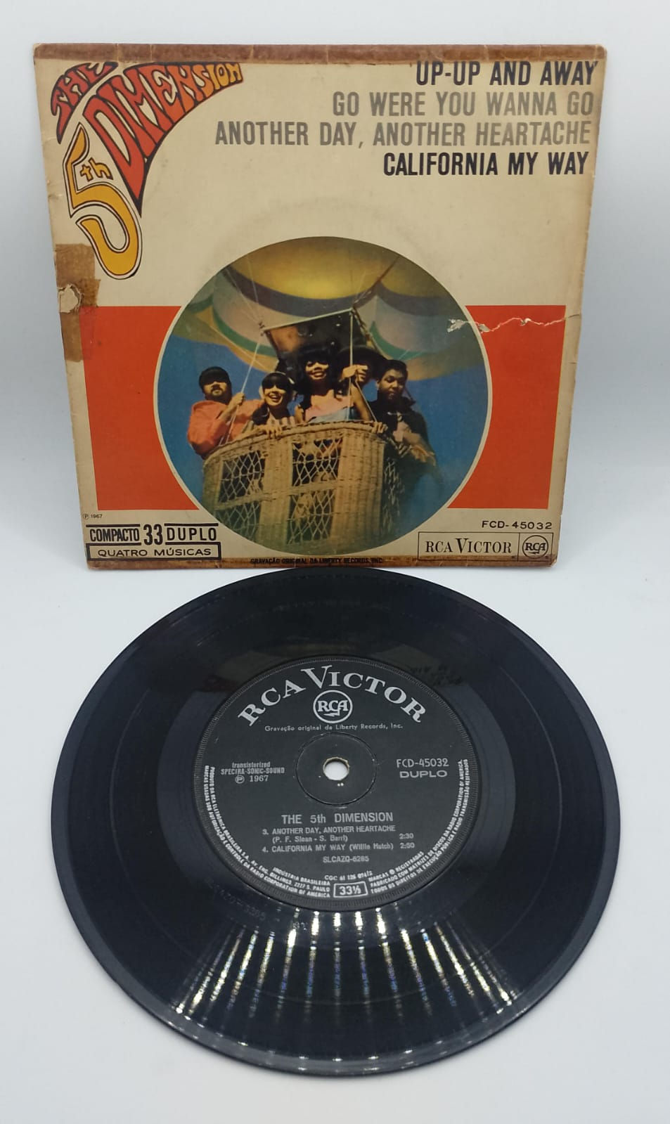 Vinil Lp Compacto The 5th Dimension Up Up and Away 1967