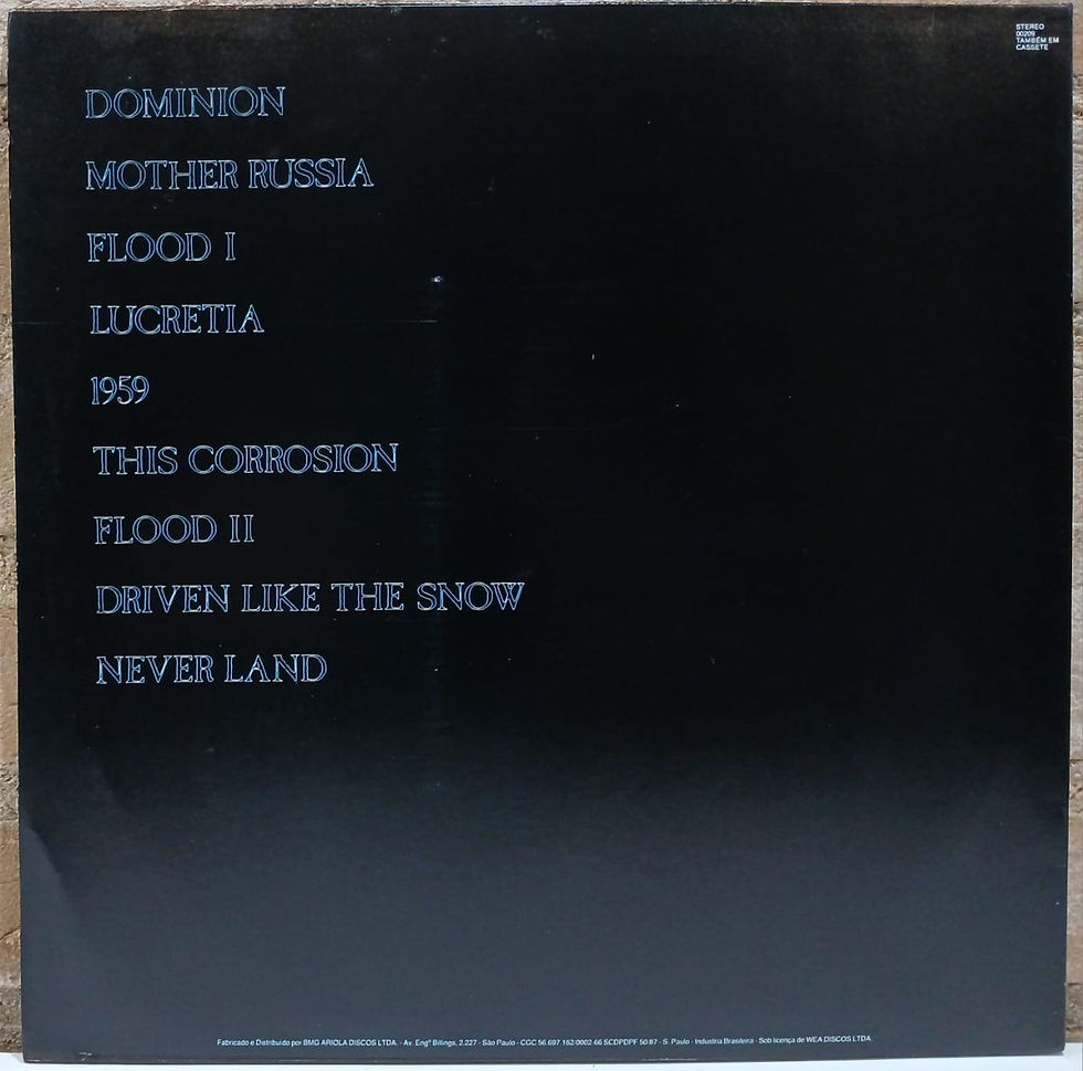 Miniatura: LP Usado The Sisters of Mercy Floodland C/Encarte Excelente