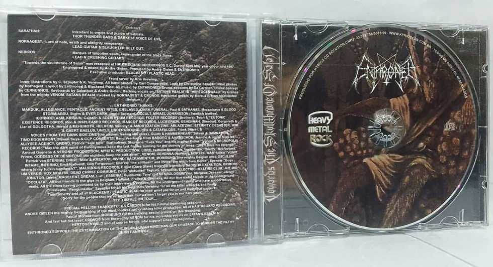 Miniatura: CD Usado Enthroned Towards The Skullthrone Of Satan