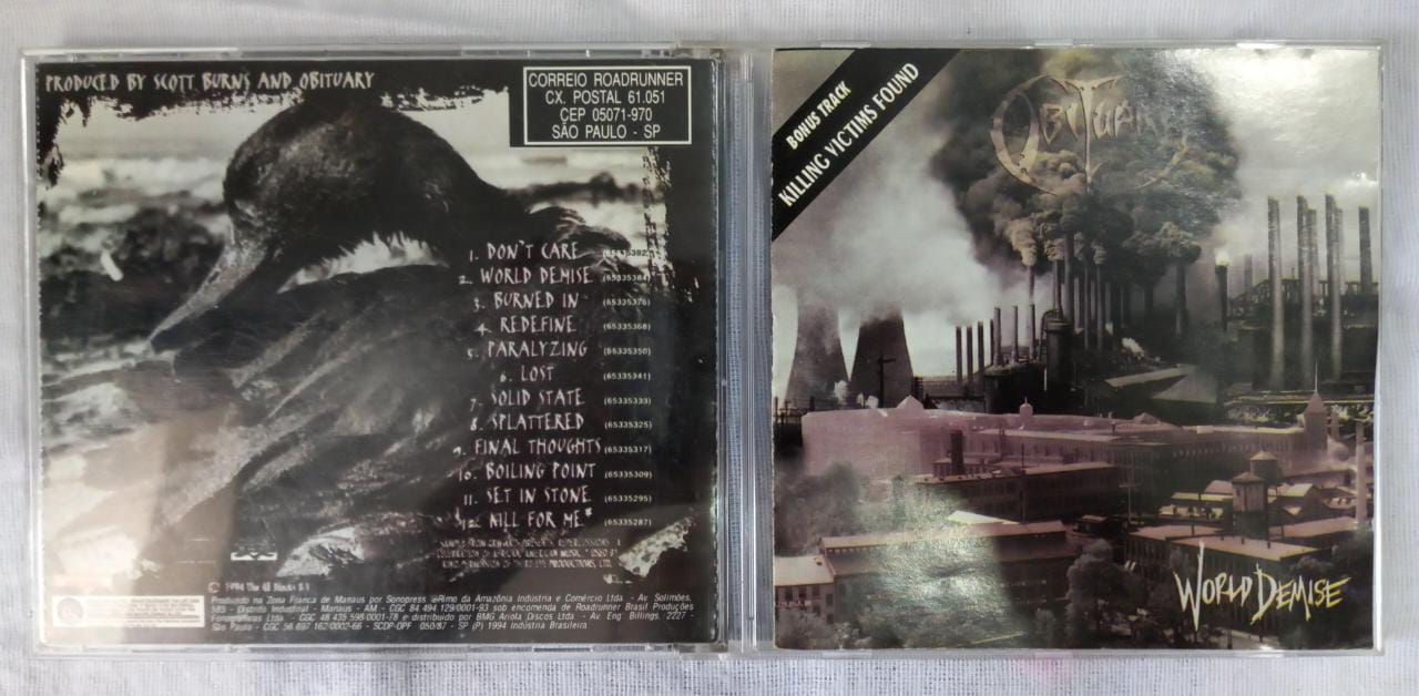 Cd Usado Obituary World Demise Com Bônus MB CDU6750