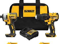 DEWALT 20V MAX Cordless Drill and Impact Driver, Power Drill Brushless 2-Tool Power Tool Combo Kit, Includes 2 Batteries, Charger and Bag (DCK277D2)