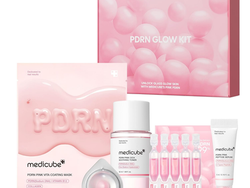 medicube Salmon DNA PDRN Trial Kit | Glass Glow Mini Skincare Set with Toner, Serum & Sheet Mask for Hydrating, Firming, Moisturizing |Gift & Travel Essentials for Women & Girls | Korean Skincare