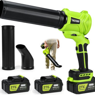 Cordless Leaf Blower Lightweight Handheld Blowers for Lawn Care, Green