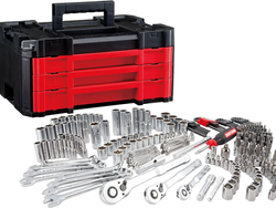 Craftsman 262-Piece Mechanic Tool Set with 3-Drawer VERSASTACK Box, SAE and Metric Socket Set, Car and Motorcycle Tool Kit with Combination Wrenches and Spark Plug Sockets (CMMT45309)