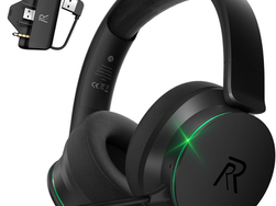 RYR Wireless Gaming Headset for Xbox Series X|S, Xbox One, PS5, PS4, Mac, Bluetooth 5.3, 3D Surround Sound, Rotatable Earmuffs, Gaming Headphones with Noise Canceling Microphones-Blackgreen