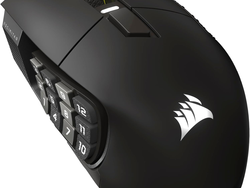 Corsair Scimitar Elite Wireless SE MMO PC Gaming Mouse – 33,000 DPI, 16 Programmable Buttons, Key Slider, Elgato Virtual Stream Deck, 1,000Hz Polling, Up to 150-Hour Battery – Gunmetal