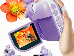 Microscope for Kids,Handheld Kids Microscope – 1000X Magnification,2'' HD Screen,1080P Camera,Built-in Telescope,STEM Educational Toy,Christmas/Birthday Gift for Ages 3-12 (Purple)