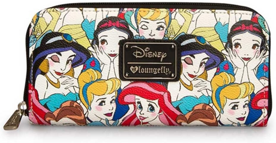 Loungefly Disney Princesses Classic Print Pebble Wallet, Multi, One Size