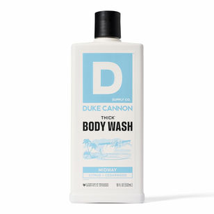 Duke Cannon Supply Co. Thick High Viscosity Body Wash – 3X Thicker, Cleansing Shower and Bath Gel, Mineral-Enriched for Men – Shower Gel – Men’s Body Scrub – Midway (18 oz) 