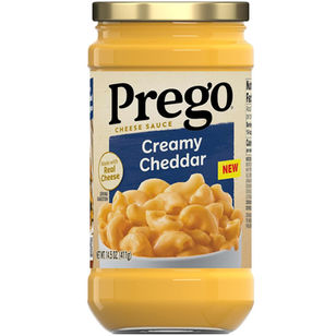 Prego Creamy Cheddar Cheese Sauce, 14.5 oz Jar