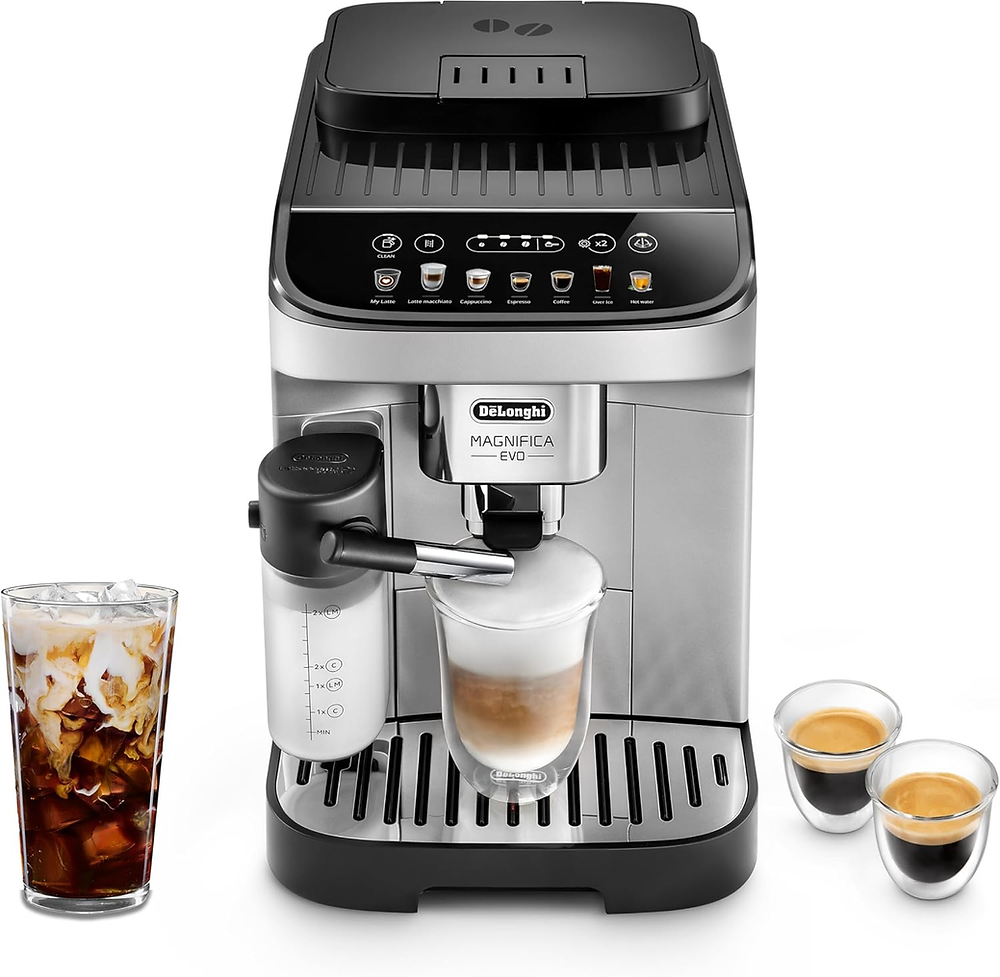 Auto Clean Function De'Longhi Magnifica Evo Automatic Espresso & Coffee Machine with Auto ...