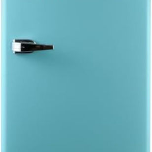 FRIGIDAIRE EFR372-BLUE 3.2 Cu Ft Blue Retro Compact Rounded Corner Premium Mini Fridge