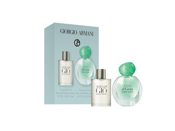 Armani Beauty – Acqua di Gioia Eau de Parfum & Acquia di Giò - 2 Piece Fragrance Mini Gift Set- Mens and Womens Duo- Travel Size