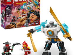 LEGO NINJAGO Zane's Battle Suit Mech Ninja Toy - Building Toy for Pretend Play for Kids, Boys and Girls, Ages 6+ - with 3 Minifigures - Gift Idea for Birthdays - 71827