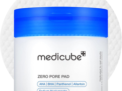 Medicube Zero Pore Pads 2.0, Dual-Textured Facial Toner Pads for Exfoliation and Pore Care with 4.5% AHA Lactic Acid & 0.45% BHA Salicylic Acid, Ideal for All Skin Types, Korean Skin Care (70 units)