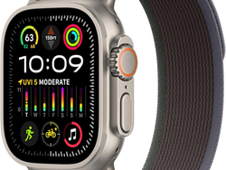 Apple Watch Ultra 2 [GPS + Cellular 49mm] Smartwatch with Rugged Titanium Case & Blue/Black Trail Loop S/M. Fitness Tracker, Precision GPS, Action Button, Extra-Long Battery Life