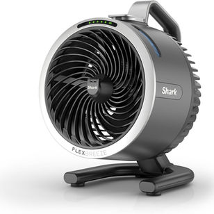 Shark FlexBreeze HydroGo Fan—Ultra-powerful portable fan with indoor + outdoor mist. Corded & cordless, 5 speeds, evaporative misting, Grey, FA052
